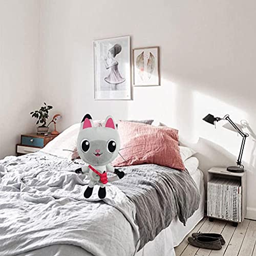 Kylewo Gabby Dollhouse Cat Plush, Cartoon Animation Doll Cute Mermaid Cat Peluche Animal Toy, Sweet Pandy Paws Gabby Dollhouse Juguetes para niños y niñas