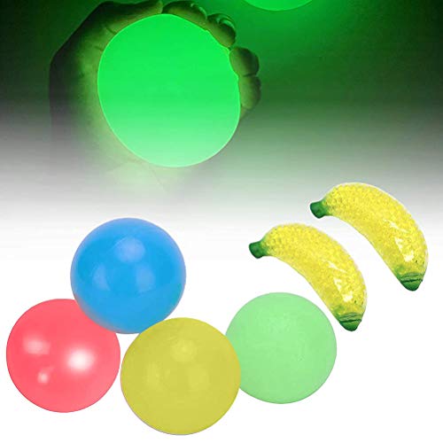 Kylewo Sticky Balls Stress Toys Fidget Set de Juguetes sensoriales Sensory Fidget Juguetes antiestrés, 9 Piezas para aliviar el estrés y la ansiedad para niños y Adultos Add ADHD