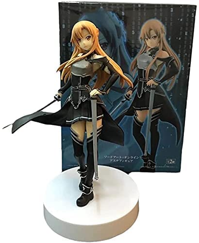 KYUPFLY Colección de Marionetas móviles Modelo de Juguetes, Sword Art Online Asuna Kirito Color Versión Figura de acción - Escultura Altamente Detallada - Alto 18CM