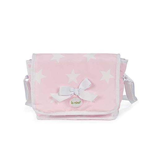 La Nina- Bolsa Canastilla con Accesorios Carlota Muñecas, Color Rosa (1)