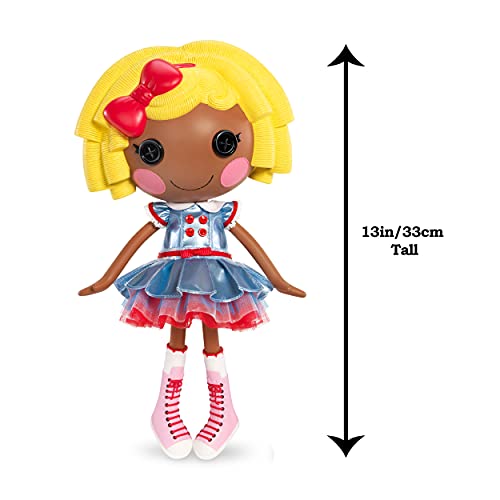 Lalaloopsy Dot Starlight 33cm con pajarito-Muñeca Astronauta con Vestido y Zapatos Intercambiables en Blanco y Azul-Caja Reutilizable-Edad: 3+ años, Color (576914C3)