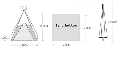 LAMPSJN Tiendas Infantiles Tipi Carpa Plegable for niños Juegos for niños Tienda de campaña for Chicas y Chicos, India Tienda India Playhouse for Interiores y Juegos al Aire Libre, Cumple