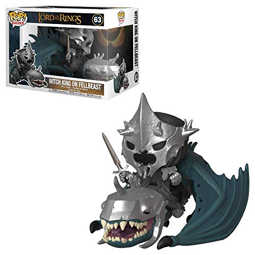 LAST LEVEL- Pop Rides Lord of The Rings S5: Witch King w/Fellbeast El Señor de los Anillos Rey Brujo w/Nazgul Figura LOTR ON, Multicolor (FFK39894)