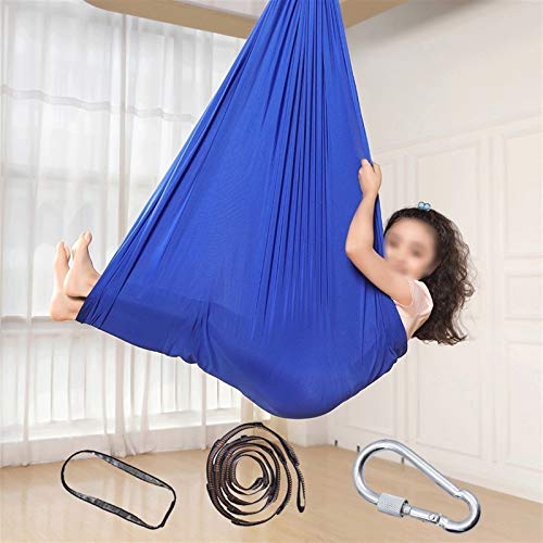 LBBL Hamaca para Niños, Silla Colgante, Sala Casa Juegos Interior Juguetes Sensoriales para Niños Juego Columpios 100 * 280 Cm para Niños Hamaca Yoga para niños (Color : I, Size : 100 * 280cm)