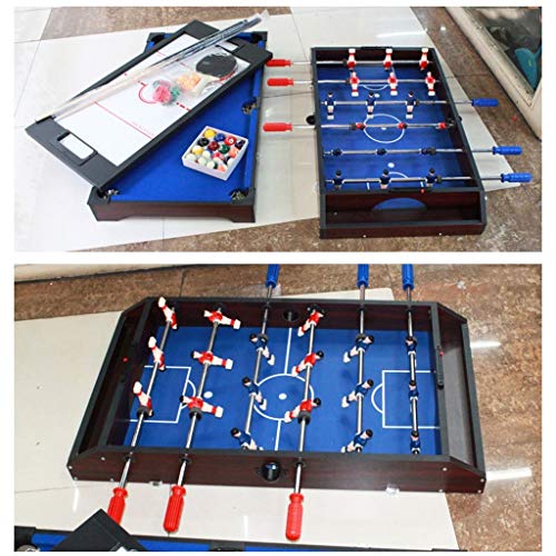 LCRACK 4 En 1 Multi Combo Sport Table, Máquina De La Diversión Durable Operación Fácil Campo De Billar, Campo De Fútbol, Hockey sobre Hielo, Ping Pong