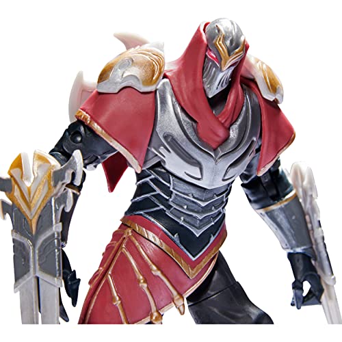 League of Legends, Figura Coleccionable de ZED de 15,2 cm con Detalles 2 Accesorios, Colección de campeones, edición de coleccionista, a Partir de 12 años