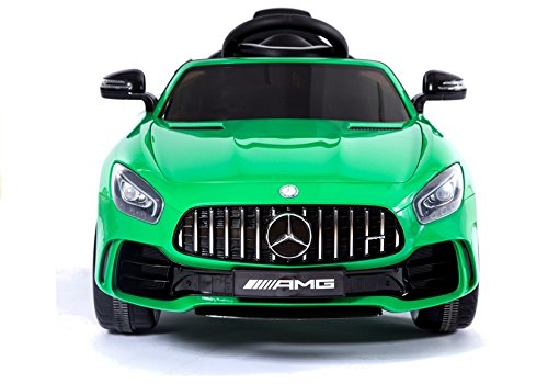 Lean Toys Infantil Vehículo Mercedes AMG GTR Verde Lacado