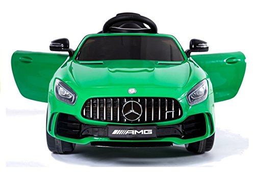 Lean Toys Infantil Vehículo Mercedes AMG GTR Verde Lacado