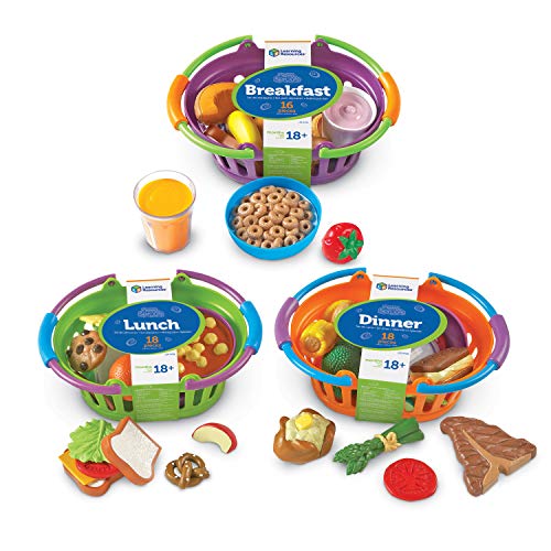 Learning Resources- Conjunto de Tres cestas New Sprouts, Color (LER9733)