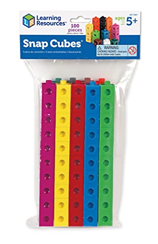 Learning Resources encajables Snap Cubes (Set de 100), Color (LER7584)