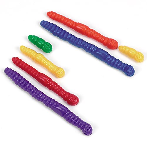 Learning Resources- Gusanos par medir Measuring Worms (Juego de 72), Color (LER0176)