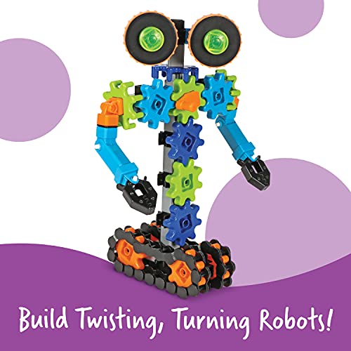 Learning Resources- Robots en Movimiento Gears, Stem, Juguete, Engranajes de Robot, niños de 5+ años de Edad (LER9228)