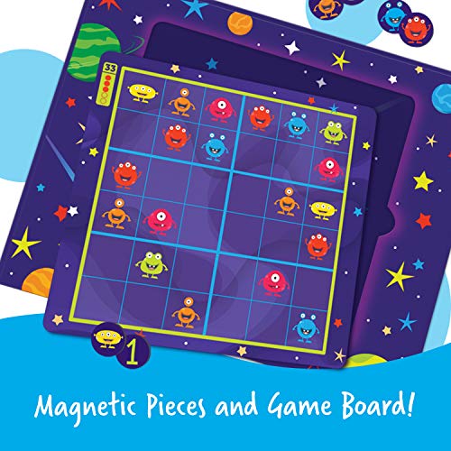 Learning Resources- Sudoku Espacial magnético, Juego de ingenio, 72 fichas, 4+ años, Multicolor (LER9320)