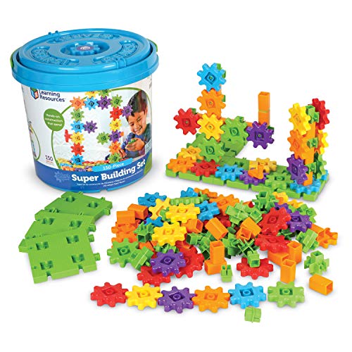 Learning Resources- Superjuego de construcción Gears, Color (LER9164)