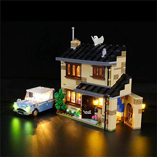 LED Light Kit De 4 Privet Drive Building Blocks Modelo Compatible con Lego 75968 Juguetes Juego De Luces (No Incluir Modelo)