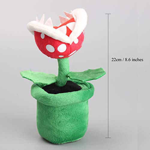 lefeng Super Mario Bros Flor Piranha Planta Suave Peluche Peluche Juguete Hielo Flor Fuego Plantas Muñeca 3 unids/Set