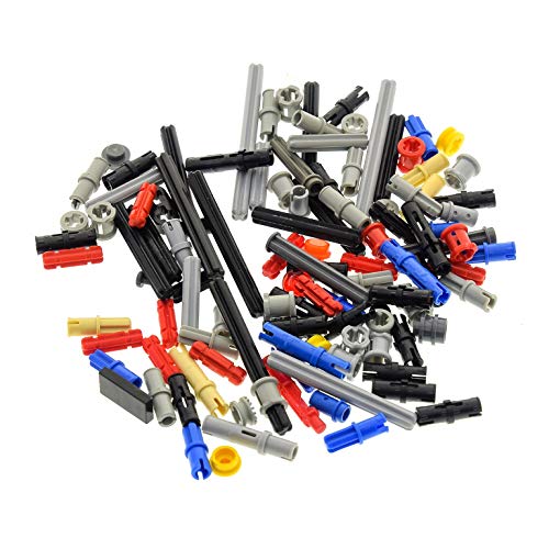 LEGO 100 Piezas TECHNIC - Conectores, Varillas, pasadores, Ejes, Pins - Piezas al Azar