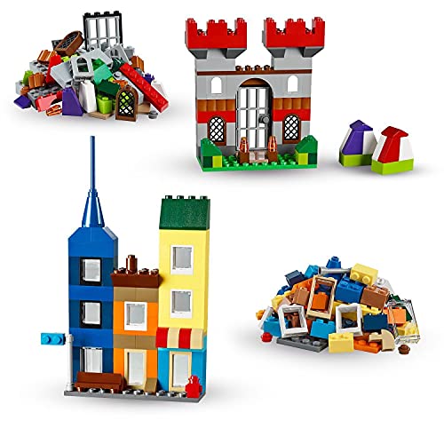 Lego 10698 Classic Caja De Ladrillos Creativos Grande, Juego De Construcción + 11013 Classic Ladrillos Creativos Transparentes Juego De Construcción con Figuras De Animales para Niños Y Niñas