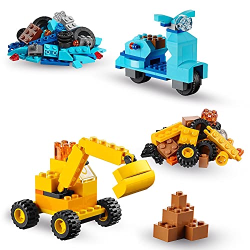 Lego 10698 Classic Caja De Ladrillos Creativos Grande, Juego De Construcción + 11013 Classic Ladrillos Creativos Transparentes Juego De Construcción con Figuras De Animales para Niños Y Niñas