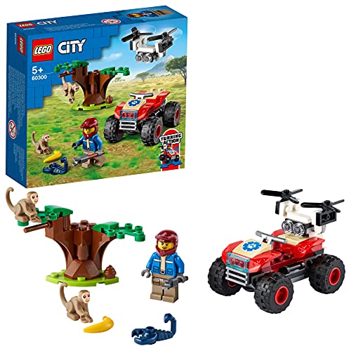 LEGO 60300 City Wildlife Rescate de la Fauna Salvaje: Quad, Vehículo Todoterreno de Juguete para Niños +5 Años