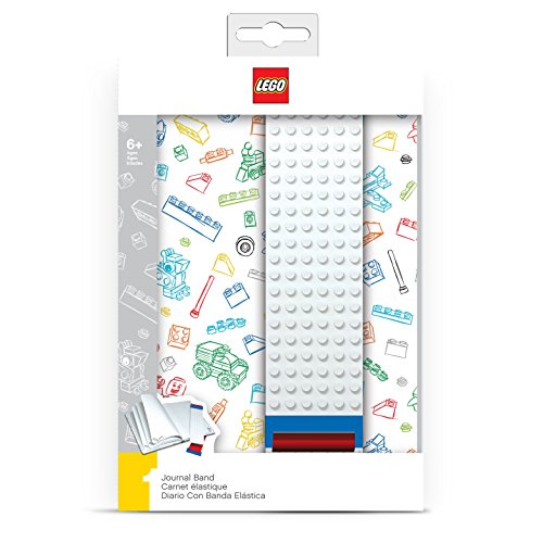 LEGO - Agenda con Banda de construcción, Color Blanco (51525)