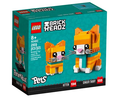 LEGO BrickHeadz 40480 - Juego de gatos de jengibre