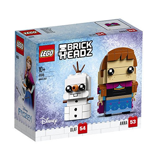 LEGO BrickHeadz Anna y Olaf (41618) Disney Princess La Reina del Hielo