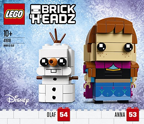 LEGO BrickHeadz Anna y Olaf (41618) Disney Princess La Reina del Hielo