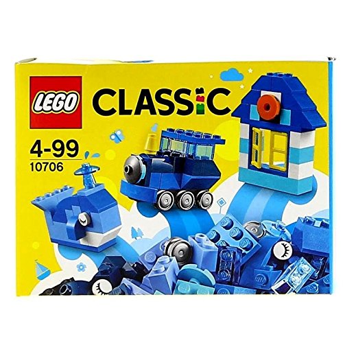 LEGO Classic - Caja Creativa de Color Azul, Juguete Creativo de Construcción (10706)