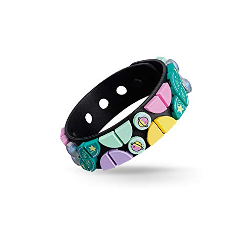 LEGO DOTS - Pulsera Cosmos Mágico, juego creativo recomendado a partir de 6 años, para diseñar tus pulseras, brazalete color negro con piezas decorativas de colores (41903) , color/modelo surtido