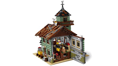 LEGO Ideas - Antigua tienda de pesca, Set de construcción de edificio pesquero con minifiguras de pescadores y muñecos de gaviotas, recomendado a partir de 12 años (21310)