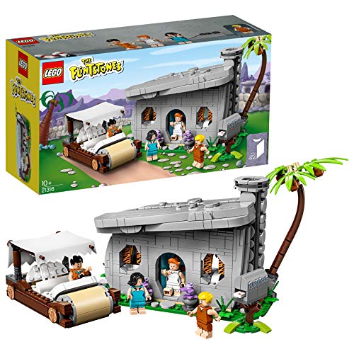 LEGO Ideas - The Flintstones, Set de Construcción de Los Picapiedra, Incluye Minifiguras de los Personajes Pedro Picapiedra, Pablo Marmol, Vilma y Betty (21316)