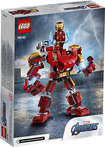 LEGO Marvel Avengers Iron Man Mech 76140 Kids’ Superhero Mech Figure, Building Toy with Iron Man Mech and Minifigure, New 2020 (148 Pieces)