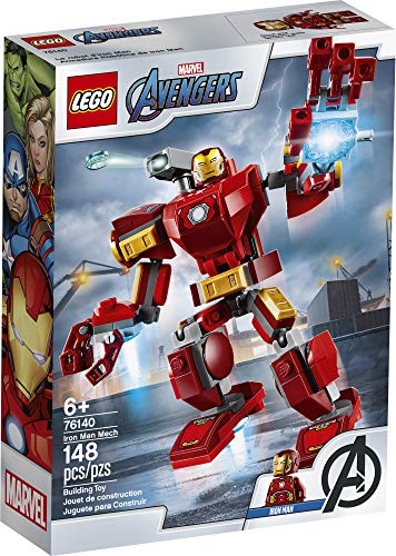 LEGO Marvel Avengers Iron Man Mech 76140 Kids’ Superhero Mech Figure, Building Toy with Iron Man Mech and Minifigure, New 2020 (148 Pieces)