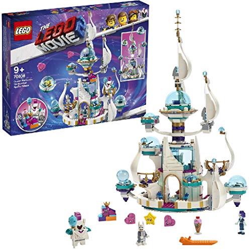 LEGO Movie - Palacio Espacial “No Tan Malvado” de la Reina Soyloque Set de construcción de Castillo Blanco Inspirado en la LEGO, Película, incluye Minifigura de Batman, Novedad 2019 (70838)