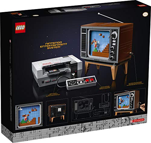 LEGO Nintendo Entertainment System 71374 Building Kit; Creative Set for Adults; Build Your Own LEGO NES and TV, New 2021 (2,646 Pieces)