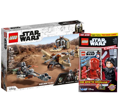 Lego Set – Star Wars enfocado sobre Tatooine 75299 + cuaderno de cómic Star Wars n.º 2 con minifigura de guardia pretoriana