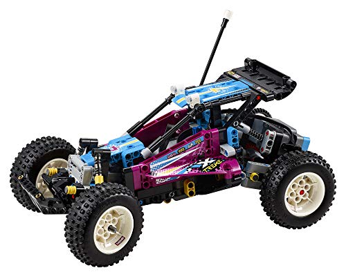 LEGO Technic Off-Road Buggy 42124 Model Building Kit; App-Controlled Retro RC Buggy Toy for Kids, New 2021 (374 Pieces)