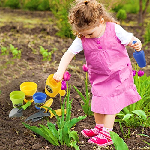 LEMESO 20 Piezas Pack de Juguetes de Jardín para Niños Juegos Jardinería Herramientas de Plástico Infantil