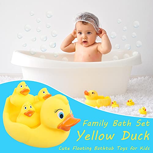 Lencyotool Juguetes De Bañera Flotantes De Pato Amarillo Patos De Goma Amarillos Juego De Baño Familiar De Pato Amarillo Patos De Baño Juguetes De Baño para Bebés