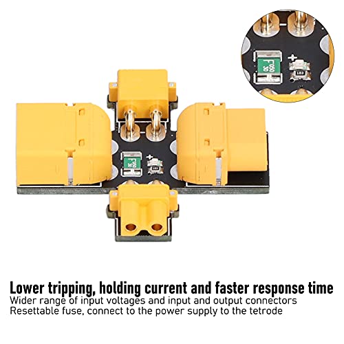 Les-Theresa Tapón de humo XT30/XT60 Prueba de instalación de fusibles Enchufe de seguridad Protección contra cortocircuitos Inspección de sobrecarga para modelos RC FPV Racing Drone