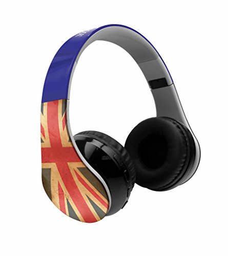 LEXIBOOK Lexibook-BTHP400UK Casco Audio con Bluetooth, Auriculares Diadema, Diseño Bandera Reino Unido (Bthp400Uk)