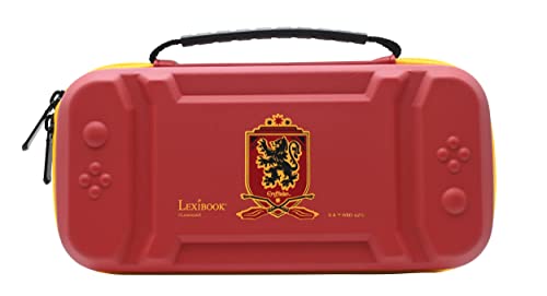 LEXIBOOK LEXIBOOK-MFA62HP Funda Protectora Harry Potter para Consola y Accesorios, A Prueba de Golpes, Rojo