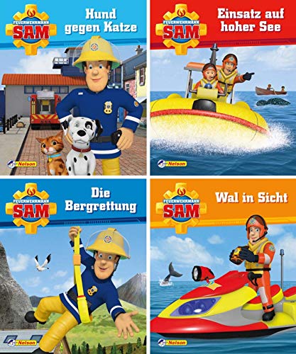 Libro de amigos de Sam el bombero (libro de amigos) + 4 minilibros, libro infantil a partir de 3 años