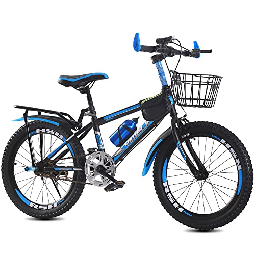 LICHUXIN Bicicleta para Niños De Una Velocidad De 20/22/24 Pulgadas, Bicicletas Todoterreno De Moda para Niños Y Niñas, MTB para Niños Y Jóvenes con Linternas Brillantes, Regalos para Niños,02,24"