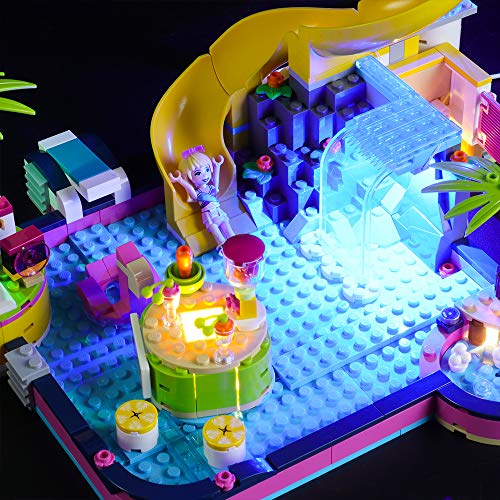 LIGHTAILING Conjunto de Luces (Friends Fiesta en La Piscina de Andrea) Modelo de Construcción de Bloques - Kit de luz LED Compatible con Lego 41374 (NO Incluido en el Modelo)