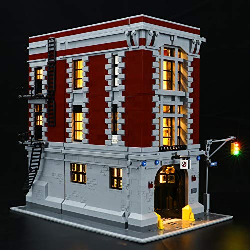 LIGHTAILING Conjunto de Luces (Ghostbusters Base de la Estación de Bomberos) Modelo de Construcción de Bloques - Kit de luz LED Compatible con Lego 75827(NO Incluido en el Modelo)