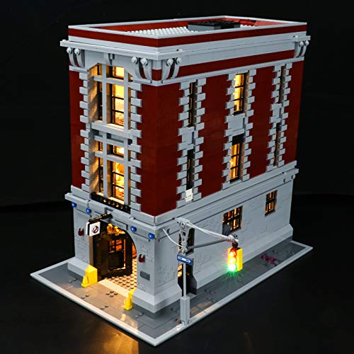 LIGHTAILING Conjunto de Luces (Ghostbusters Base de la Estación de Bomberos) Modelo de Construcción de Bloques - Kit de luz LED Compatible con Lego 75827(NO Incluido en el Modelo)