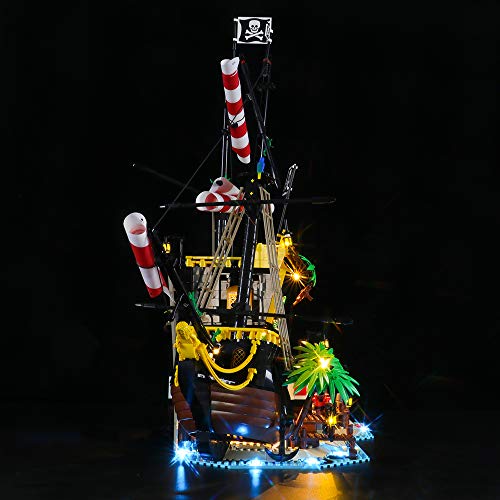 LIGHTAILING Conjunto de Luces (Ideas Piratas de Bahía Barracuda) Modelo de Construcción de Bloques - Kit de luz LED Compatible con Lego 21322 (NO Incluido en el Modelo)