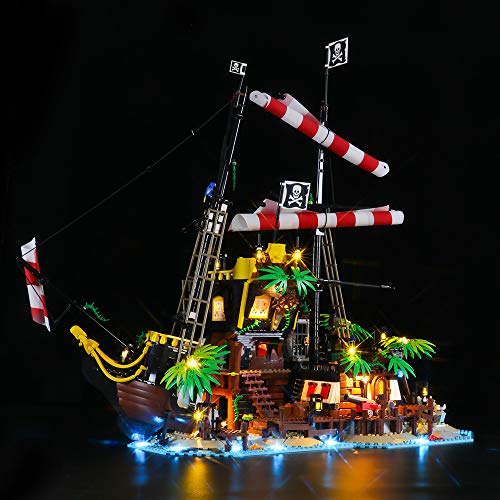 LIGHTAILING Conjunto de Luces (Ideas Piratas de Bahía Barracuda) Modelo de Construcción de Bloques - Kit de luz LED Compatible con Lego 21322 (NO Incluido en el Modelo)